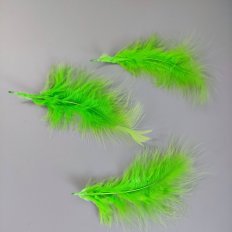 Перо Марабу (Салатовый) 10-16см, 1шт