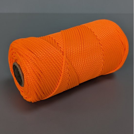 Шнур п/э 2,5мм DECO Macrame Lux (Оранж неон 797) 100м DECO