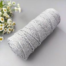 Шнур х/б 3мм (Серебро) 100м