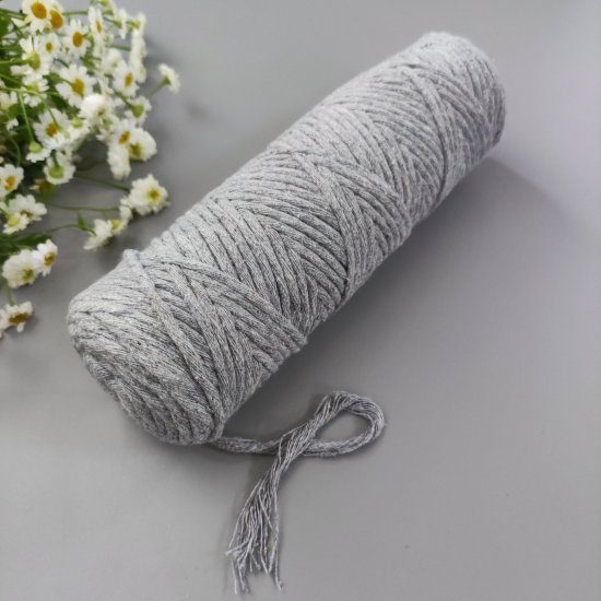 Шпагат х/б 3мм (Серебро) 100м DECO