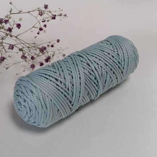 Шнур п/э 3мм (Пыльная мята), 100м DECO