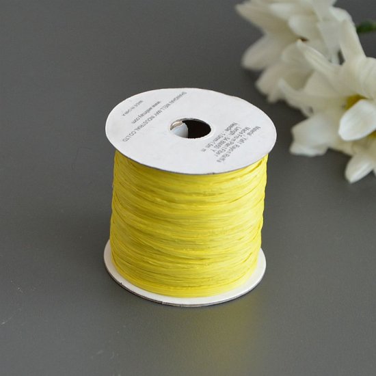 Рафия ISPIE Lace (Желтый) 55м Wellmay ISPIE