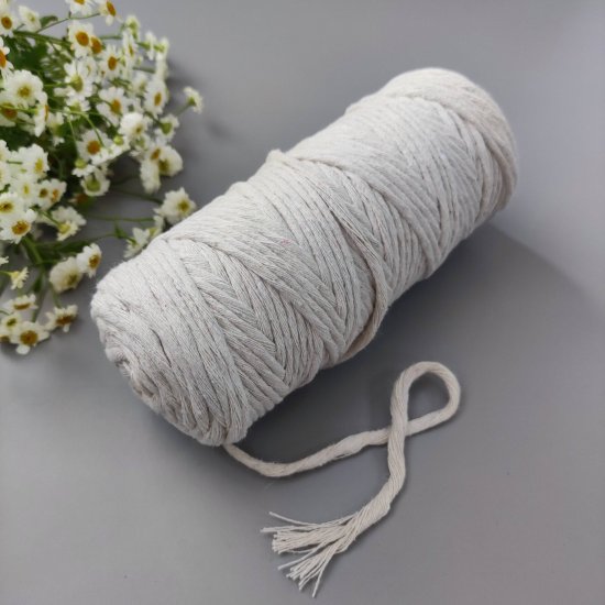 Шпагат х/б 3мм (Натуральный лен) 100м DECO