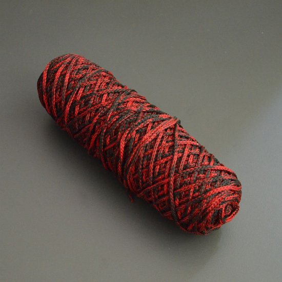 Шнур п/э 3мм меланж (Черный+Красный), 100м DECO