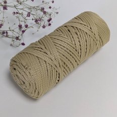 Шнур п/э 4мм (Крем-брюле) 100м