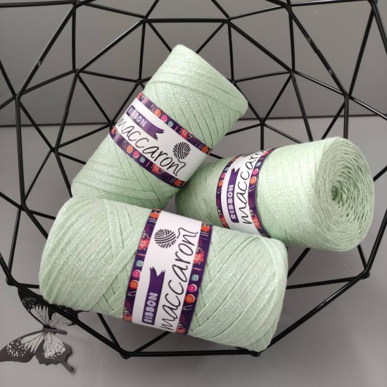 Maccaroni Ribbon Simli (Светлая мята) 140м Bugeto