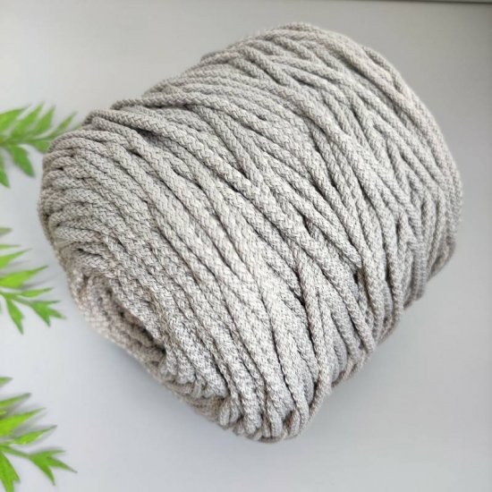 Шнур п/э 5мм (Мышиный) 200м (Предзаказ) Houseyarn
