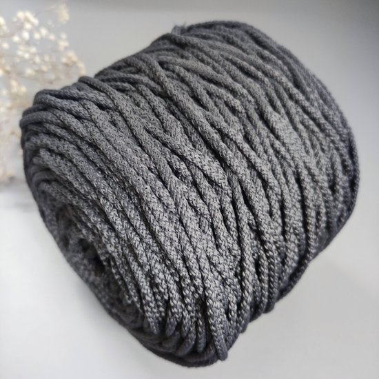 Шнур п/э 5мм (Графит) 200м (Предзаказ) Houseyarn