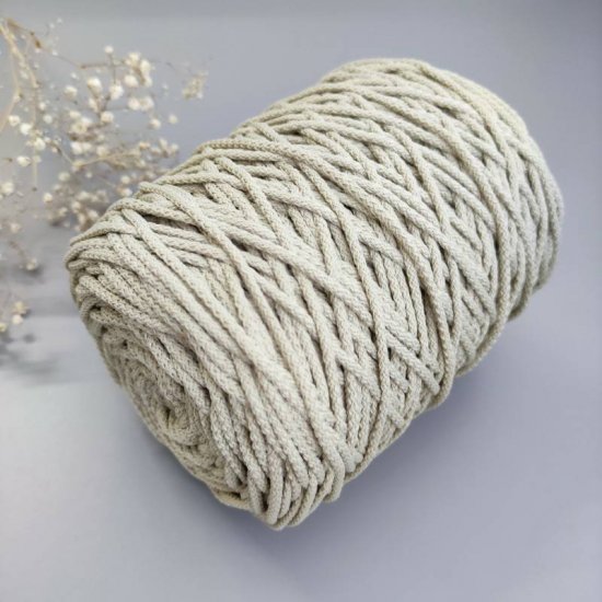 Шнур п/э 3мм с сердечником (Лен) 200м Houseyarn
