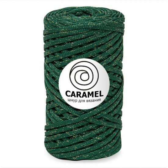 Шнур п/э 5мм (Diamond Грин) 75м Caramel