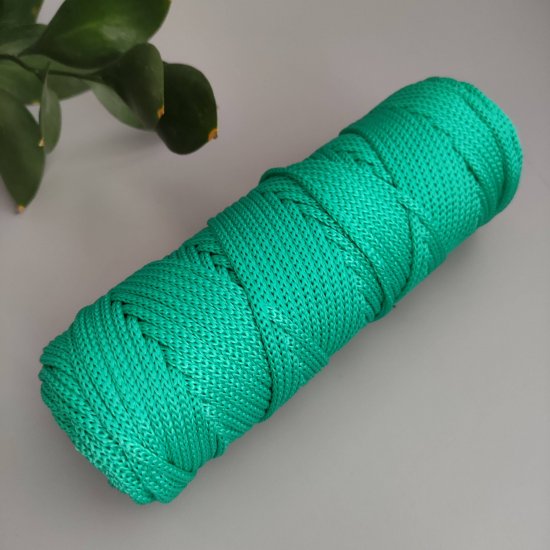 Шнур п/п плоский 4мм (Нефрит) 100м DECO