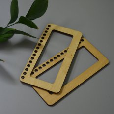 Ручки Прямоугольник (Кремовый дуб) 10х20см, 2шт