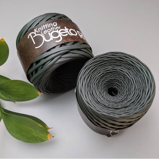 Пряжа с эффектом кожи Bugeto (Хаки), 80м Bugeto