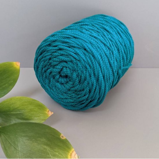 Шнур п/э 3мм с сердечником (Морская волна) 200м Houseyarn