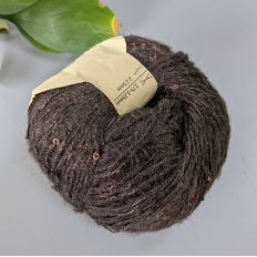 Пряжа Мохер с пайетками Siyve (Т. Коричневый 12) 150м
