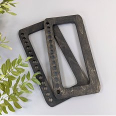 Ручки Прямоугольник (Антрацит) 10х20см, 2шт