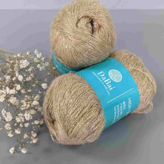 Пряжа Мохер DABAI (Бежевый) 05 Houseyarn