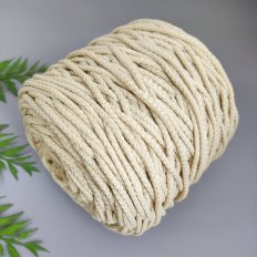 Шнур п/э 5мм (Молоко) 500м уплотненный