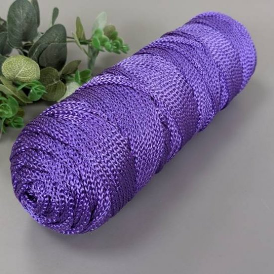 Шнур п/п плоский 4мм (Филетовый) 100м DECO