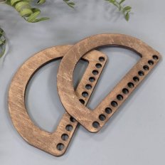 Ручки Полукруг с отверстиями (Французский дуб) 15х10см, 2шт