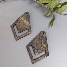 Заготовки для сережек 35х50мм, пара