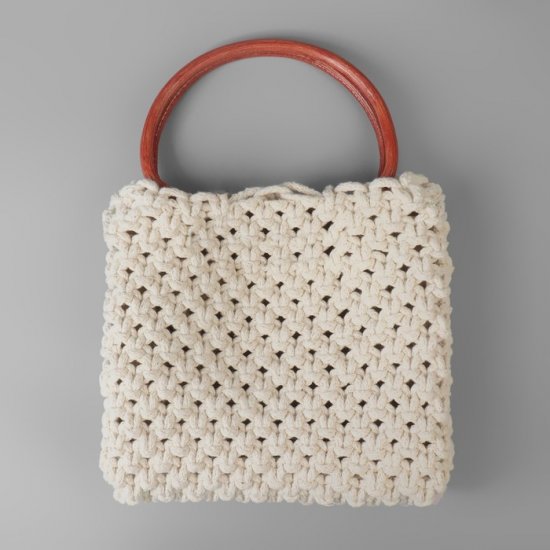 Ручки для сумки бамбук 15,5х11,5см(Светло-коричневый), 2шт Houseyarn
