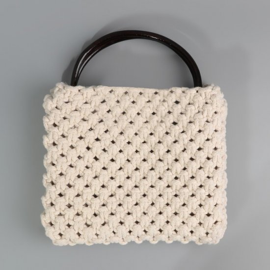 Ручки для сумки бамбук 15,5х11,5см(Черный), 2шт Houseyarn