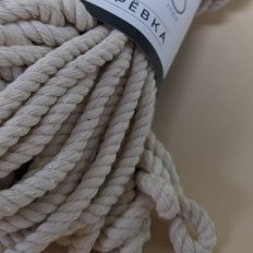 Веревка крученая х/б 5мм (Натуральный неокрашенный) 20м