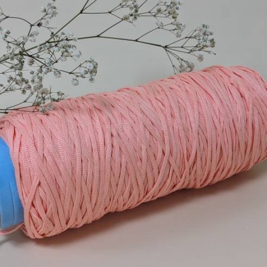 Шнур п/э 3мм плоский (Абрикос) 200м Houseyarn