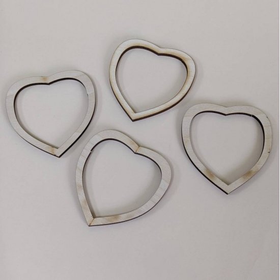 Сердечко резное 5,5х5,5см, 1шт Houseyarn
