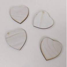 Сердечко 5х4,5см, 1шт