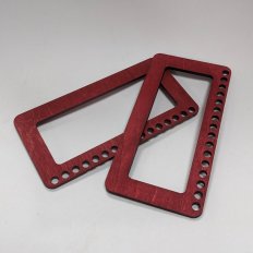 Ручки Прямоугольник (Клюква) 10х20см, 2шт