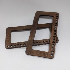Ручки Прямоугольник (Каштан) 10х20см, 2шт